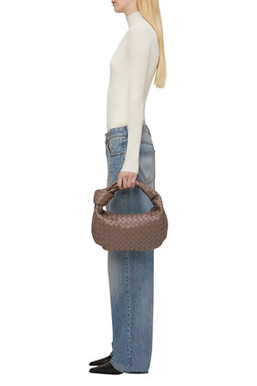 حقيبة جودي تين بتصميم مجدول وعقدة جلد